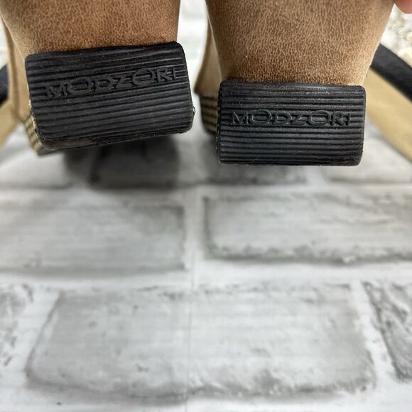 Modzori Reversible Tita 4 Women's Size 10 Black and Silver Wedge 2 in 1 Sandals - Picture 8 of 14